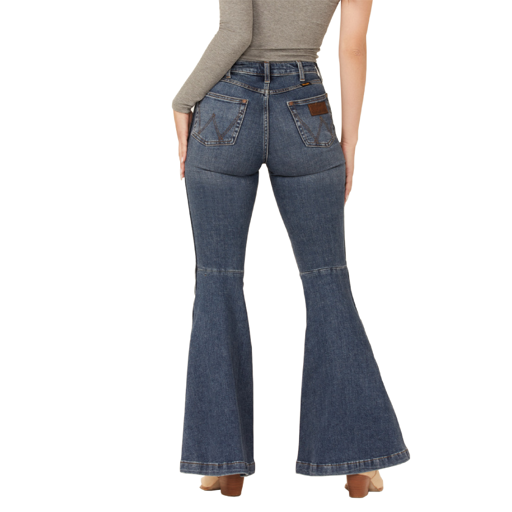 Wrangler Womens Retro High Rise Flare Jeans