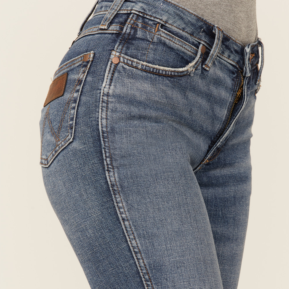 Wrangler Womens Retro High Rise Flare Jeans