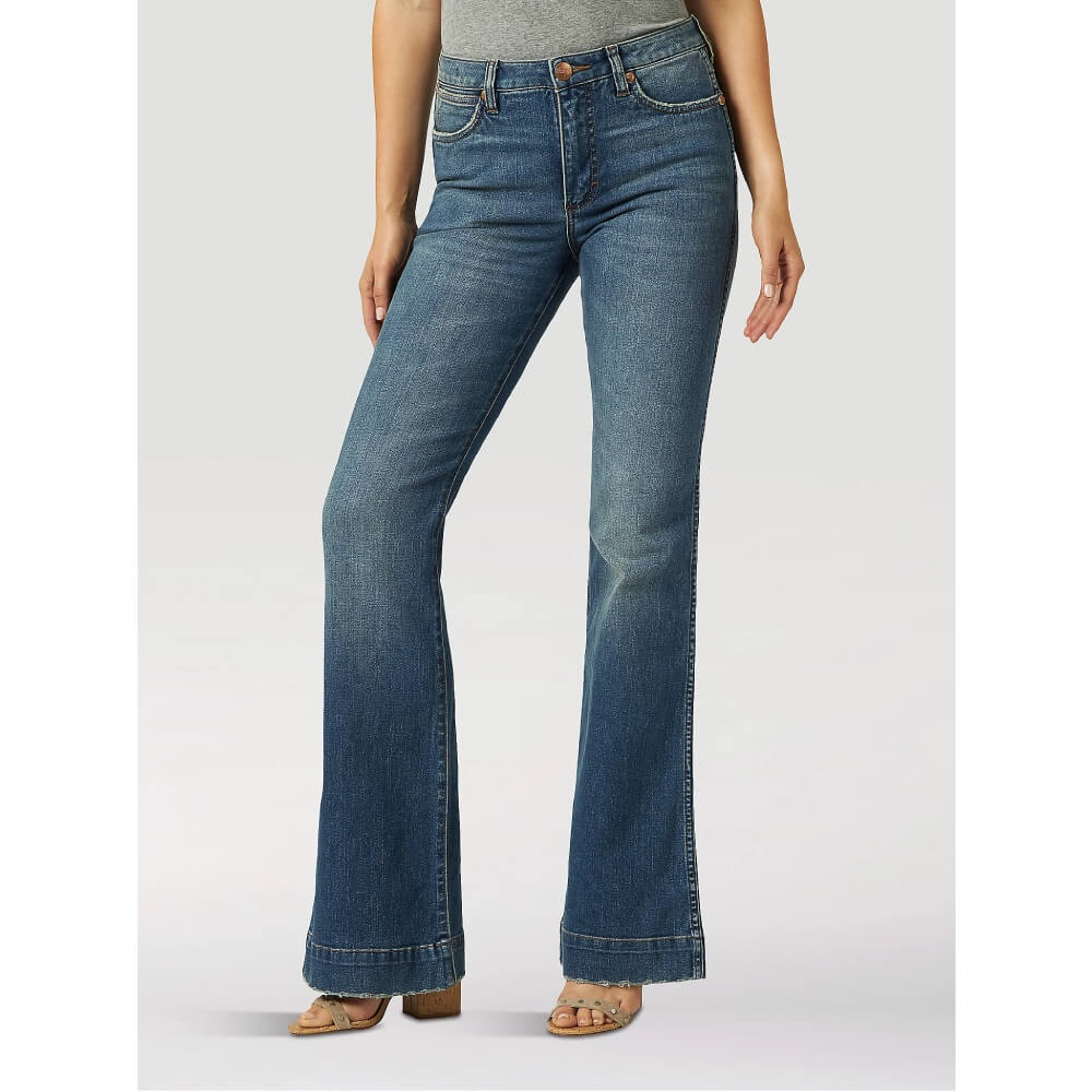 Wrangler Womens Retro High Rise Trouser Jeans - 11MPESY