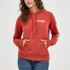 Wrangler Womens Retro® Logo Arm Pullover Hoodie Rust (orange) - 112317302