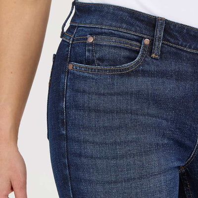 Wrangler Womens Retro® Mae Mid Rise Bootcut Jeans Alayna (Blue-Dark) - 112371907