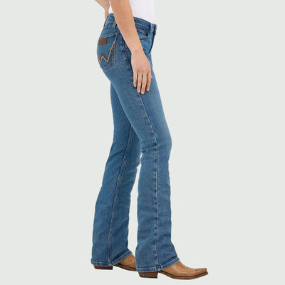 Wrangler Womens Retro Mae Mid Rise Bootcut Jeans