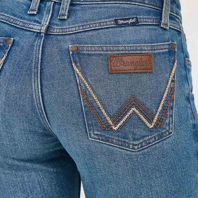 Wrangler Womens Retro Mae Mid Rise Bootcut Jeans