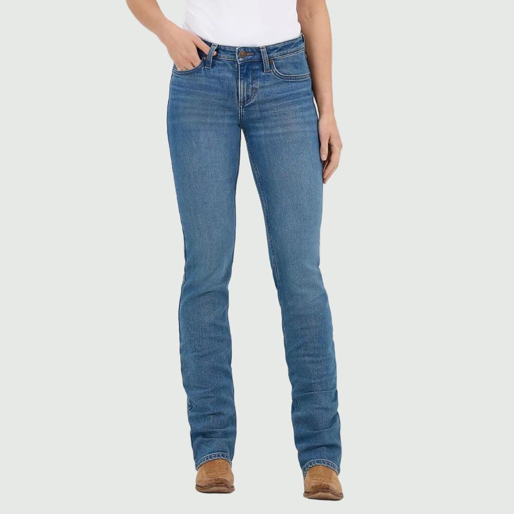 Wrangler Womens Retro Mae Mid Rise Bootcut Jeans