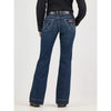 Wrangler Womens Retro Mae Trouser Jeans Samantha Blue - Dark - 1009MWWNS
