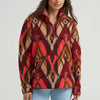 Wrangler Womens Retro® Quarter-Zip Pullover Burgundy Flame - 112371633