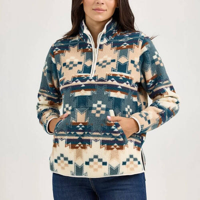 Wrangler Womens Retro Quarter-Zip Pullover