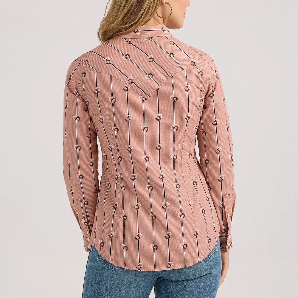 Wrangler Womens Retro Stripe Western Shirt