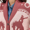 Wrangler Womens Retro® Western Cardigan Pink - 112371638