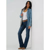Wrangler Womens Ultimate Riding Willow Bootcut Jeans Lovette Blue Dark - WRW60LE