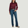 Wrangler Womens Satin Rodeo Blouse