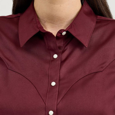 Wrangler Womens Satin Rodeo Blouse
