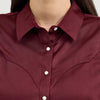 Wrangler Womens Satin Rodeo Blouse