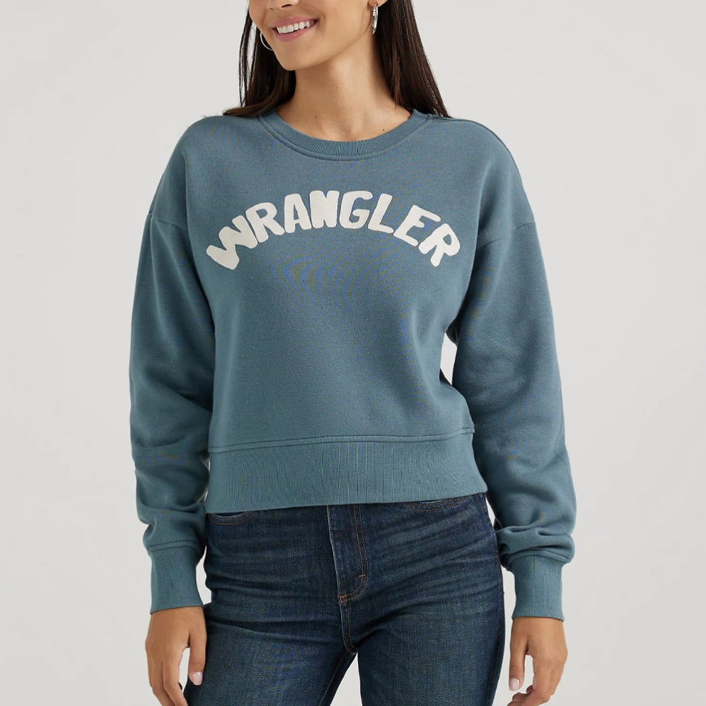 Wrangler Womens Shabby Logo Sweatshirt