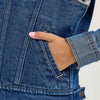 Wrangler Womens Sherpa Lined Denim Vest