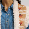 Wrangler Womens Sherpa Lined Jacquard Vest Tan - 112382789