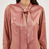 Wrangler Womens Shimmer Tie Neck Blouse