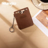 Wrangler Womens Small Card Case Wallet Key Chain/Detachable Card Holder Brown - WG366-W118BR