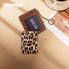 Wrangler Womens Small Card Case Wallet Key Chain/Detachable Card Holder Brown - WG366-W118BR
