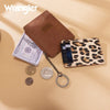 Wrangler Womens Small Card Case Wallet Key Chain/Detachable Card Holder Brown - WG366-W118BR