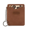 Wrangler Womens Small Card Case Wallet Key Chain/Detachable Card Holder Brown - WG366-W118BR