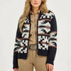 Wrangler Womens Southwestern Full Zip Cardigan Sweater