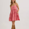Wrangler Womens Strappy Tiered Dress