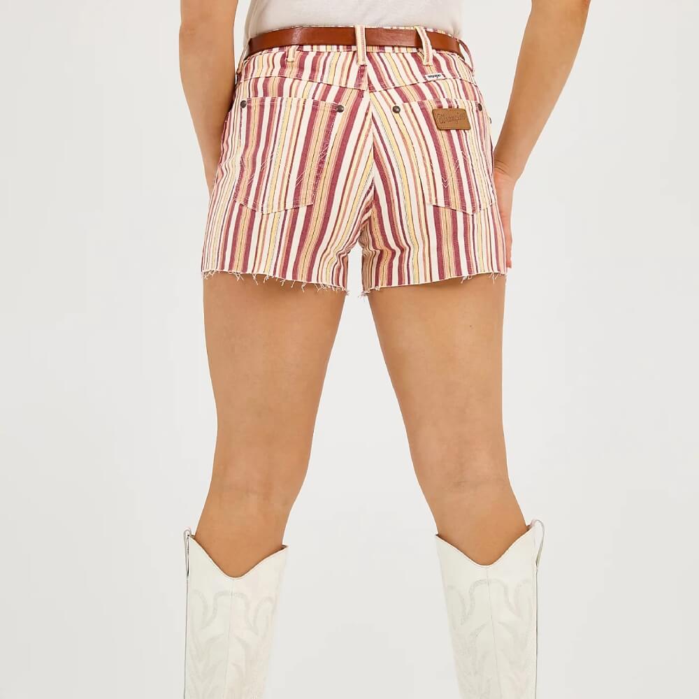 Wrangler Womens Striped Cowboy Shorts