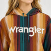 Wrangler Womens Striped Serape Cropped Hoodie - 112371645
