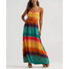 Wrangler Womens Sunny Strappy Maxi Dress Yellow - 112375071