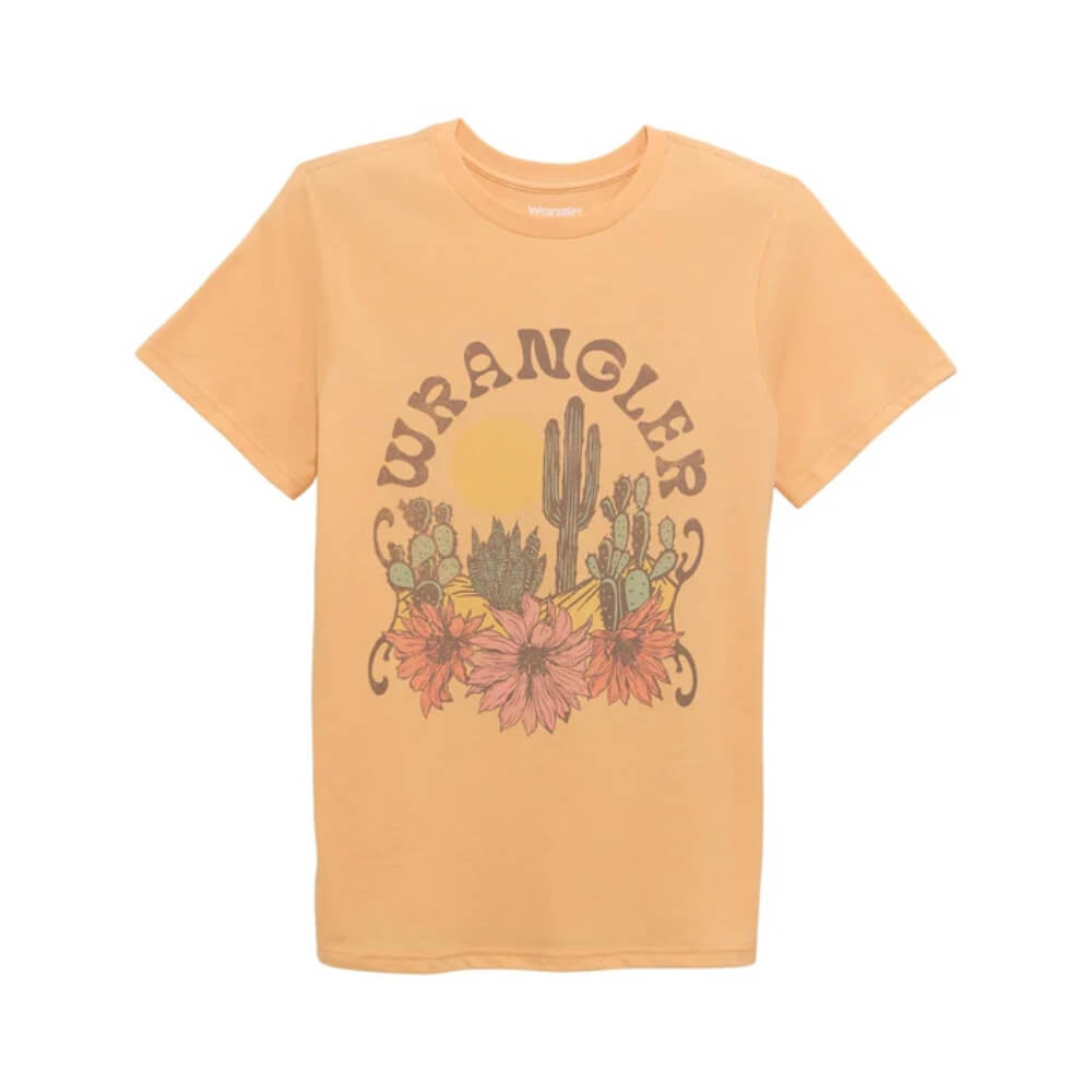 Wrangler Womens T-Shirt Apricot Wash Heather