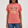 Wrangler Womens T-Shirt Burnt Sienna Heather - 112372992