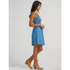 Wrangler Womens Tie Denim Smocked Dress - 112379497