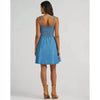 Wrangler Womens Tie Denim Smocked Dress