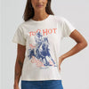 Wrangler Womens Too Hot Retro T-Shirt Egret - 112372985