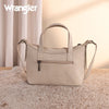 Wrangler Womens Tooled Aztec Pattern Print Tote/Crossbody Beige - WG226-8605BG