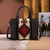 Wrangler Womens Tooled Aztec Pattern Print Tote/Crossbody Black - WG226-8120BK