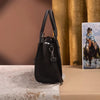 Wrangler Womens Tooled Aztec Pattern Print Tote/Crossbody Black - WG226-8120BK