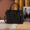Wrangler Womens Tooled Aztec Pattern Print Tote/Crossbody Black - WG226-8120BK