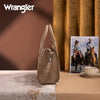Wrangler Womens Tooled Aztec Pattern Print Tote/Crossbody Tan - WG226-8120TN