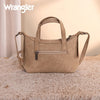 Wrangler Womens Tooled Aztec Pattern Print Tote/Crossbody Tan - WG226-8605TN