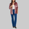 Wrangler Womens Velvet Blouse Wine Crush