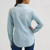 Wrangler Womens Vintage-Fit Denim Western Snap Shirt