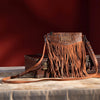 Wrangler Womens Vintage Fringe Crossbody Bag