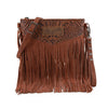 Wrangler Womens Vintage Fringe Crossbody Bag