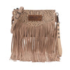 Wrangler Womens Vintage Fringe Crossbody Bag 