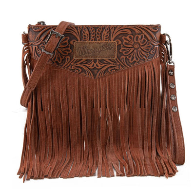 Wrangler Womens Vintage Fringe Crossbody