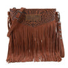 Wrangler Womens Vintage Fringe Crossbody