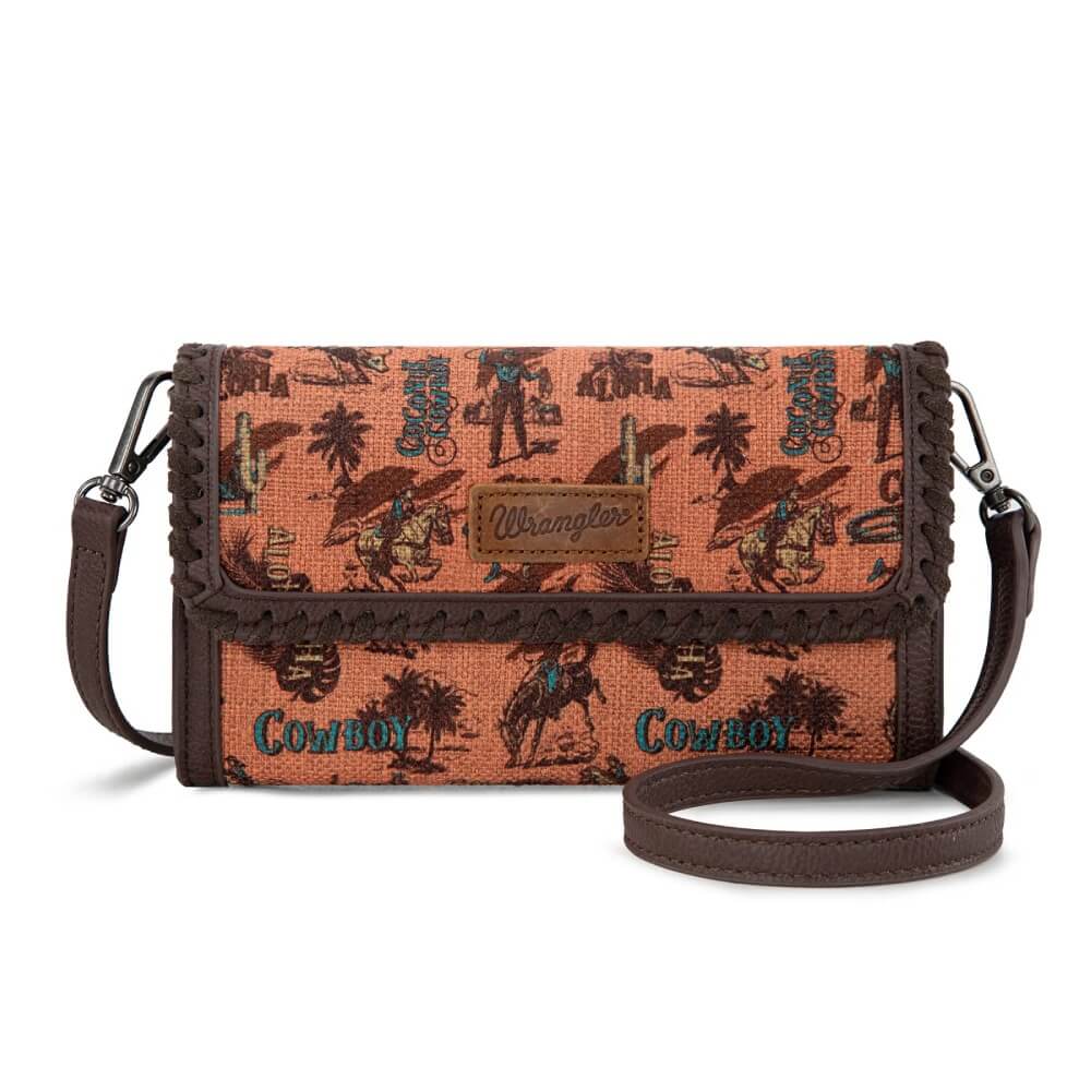 Wrangler Womens Vintage Retro Cowboy Wallet/Crossbody