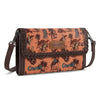 Wrangler Womens Vintage Retro Cowboy Wallet/Crossbody Dark Brown - WG60-1812DBR